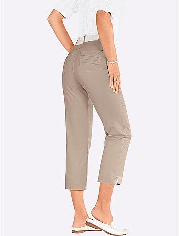 Pantalon 7/8 léger avec deux poches et fentes aux chevilles - Taille standard - Witt