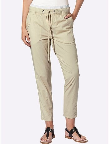 Pantalon 7/8 Ceinture Contrastante - Taille Standard - Helline