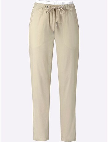 Pantalon 7/8 Ceinture Contrastante - Taille Standard - Helline