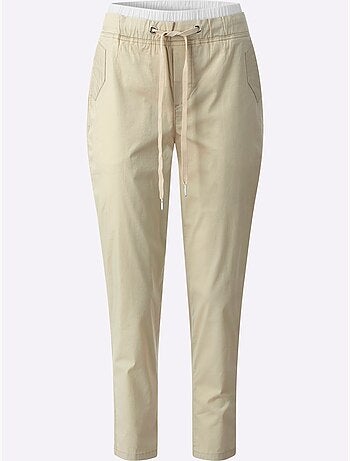 Pantalon 7/8 Ceinture Contrastante - Taille Standard - Helline