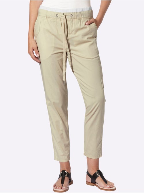 Pantalon 7/8 Ceinture Contrastante - Taille Standard - Helline - Kiabi