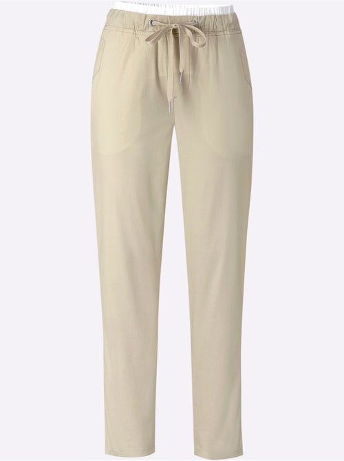 Pantalon 7/8 Ceinture Contrastante - Taille Standard - Helline - Kiabi