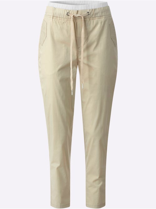Pantalon 7/8 Ceinture Contrastante - Taille Standard - Helline - Kiabi