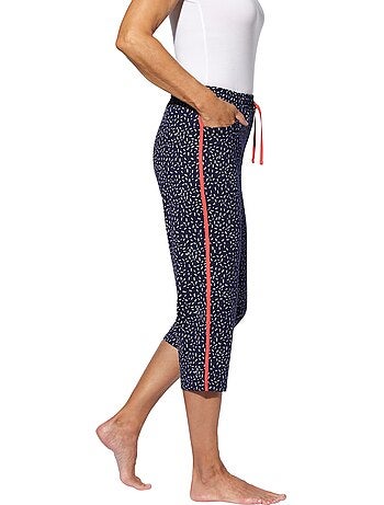 Pantalon 7/8 Ceinture élastique Confortable - Taille Standard - Moda Vilona