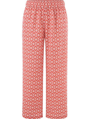 Pantalon 7/8 Ceinture élastique Confortable - Taille Standard - Moda Vilona