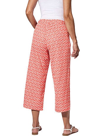 Pantalon 7/8 Ceinture élastique Confortable - Taille Standard - Moda Vilona