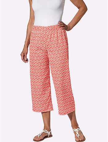 Pantalon 7/8 Ceinture élastique Confortable - Taille Standard - Moda Vilona