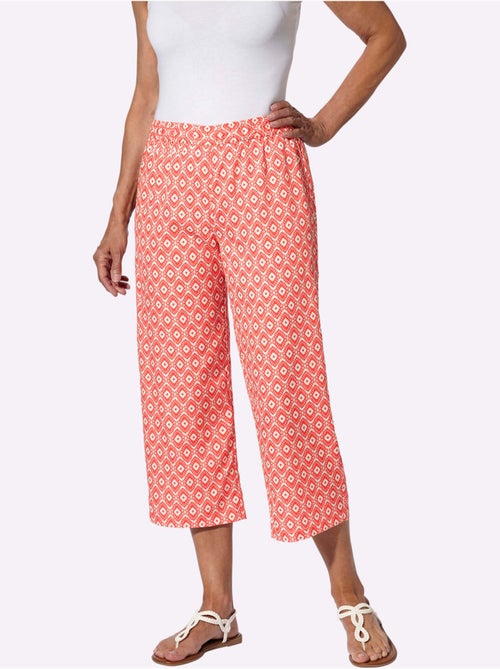 Pantalon 7/8 Ceinture élastique Confortable - Taille Standard - Moda Vilona - Kiabi