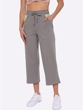 Pantalon 7/8 Ceinture élastique Confortable - Taille Standard - Moda Vilona