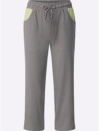 Pantalon 7/8 Ceinture élastique Confortable - Taille Standard - Moda Vilona