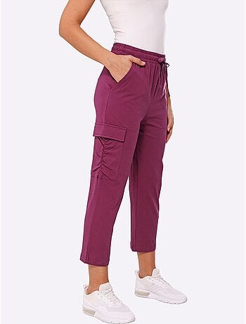 Pantalon 7/8 Ceinture élastique Confortable - Taille Standard - Moda Vilona