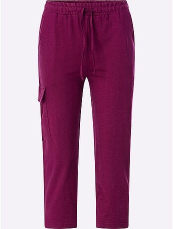 Pantalon 7/8 Ceinture élastique Confortable - Taille Standard - Moda Vilona