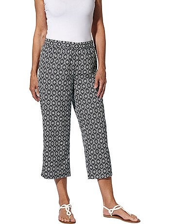 Pantalon 7/8 Ceinture élastique Confortable - Taille Standard - Moda Vilona