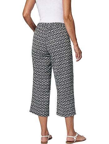 Pantalon 7/8 Ceinture élastique Confortable - Taille Standard - Moda Vilona