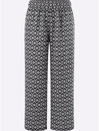 Pantalon 7/8 Ceinture élastique Confortable - Taille Standard - Moda Vilona