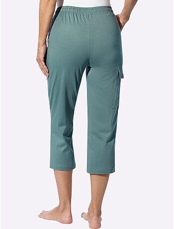 Pantalon 7/8 ceinture élastique confortable - taille standard - moda vilona
