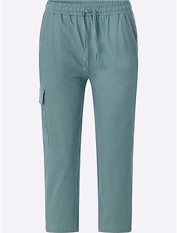 Pantalon 7/8 ceinture élastique confortable - taille standard - moda vilona