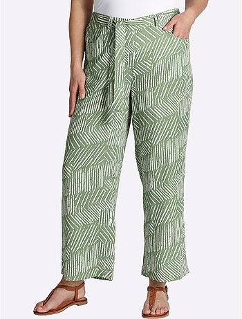Pantalon 7/8 Ceinture élastique Confortable - Taille Standard - Sheego