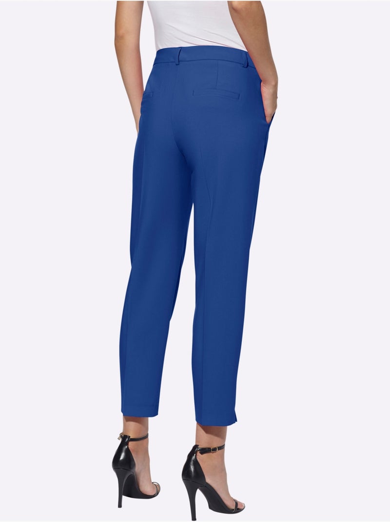 Pantalon 7/8 coupe 7/8 - Taille standard - helline Bleu roi - Kiabi