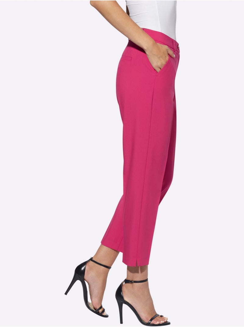 Pantalon 7/8 coupe 7/8 - Taille standard - helline Rose fushia - Kiabi