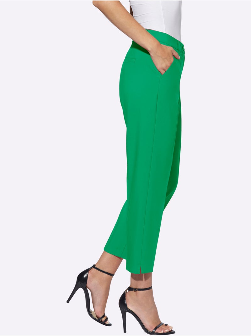 Pantalon 7/8 coupe 7/8 - Taille standard - helline Vert - Kiabi