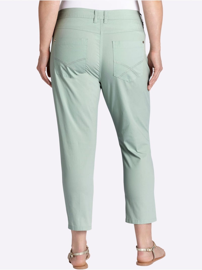 Pantalon 7/8 Coupe Confortable - Taille Standard - Sheego Menthe - Kiabi