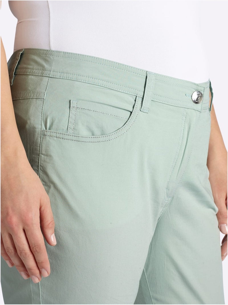 Pantalon 7/8 Coupe Confortable - Taille Standard - Sheego Vert - Kiabi