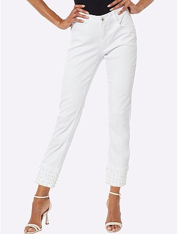 Pantalon 7/8 Denim Ultra-extensible Avec Effet Modelant - Taille Standard - Helline