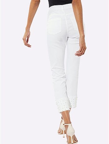 Pantalon 7/8 Denim Ultra-extensible Avec Effet Modelant - Taille Standard - Helline