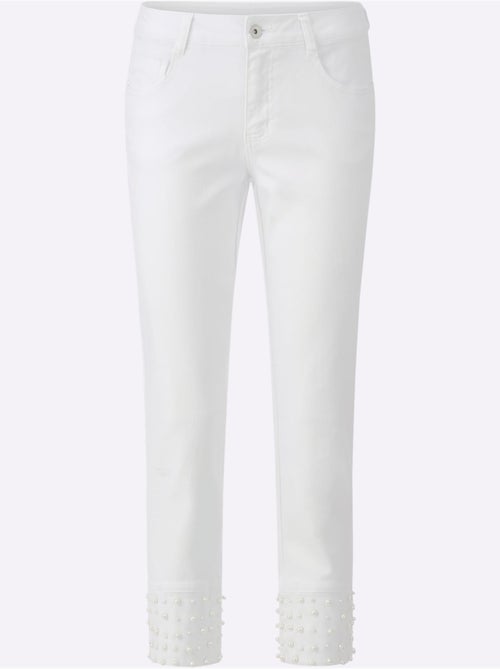 Pantalon 7/8 Denim Ultra-extensible Avec Effet Modelant - Taille Standard - Helline - Kiabi