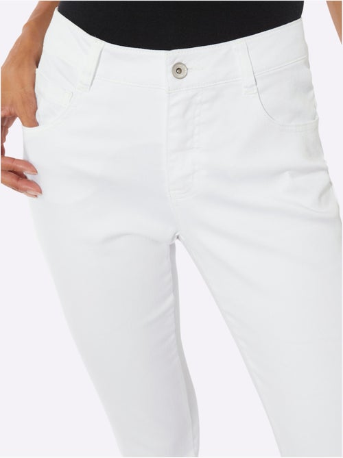 Pantalon 7/8 Denim Ultra-extensible Avec Effet Modelant - Taille Standard - Helline - Kiabi