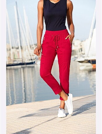 Pantalon 7/8 avec ceinture élastique et poches pratiques - Taille standard - Witt