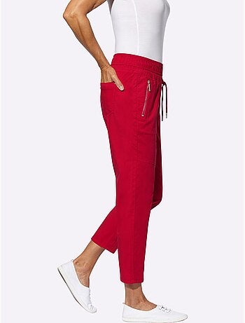 Pantalon 7/8 avec ceinture élastique et poches pratiques - Taille standard - Witt