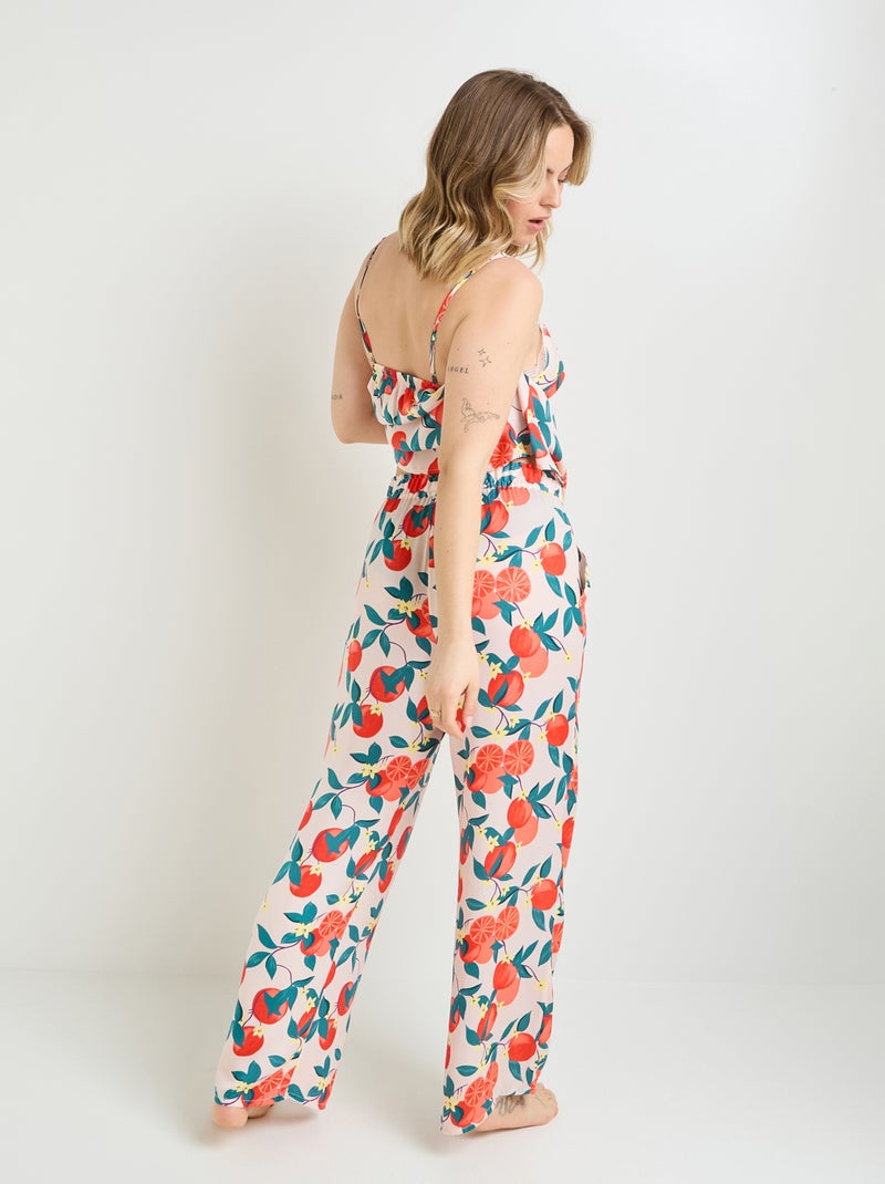 Pantalon 7/8 Girly - RougeGorge Lingerie Blanc Multicolore - Kiabi