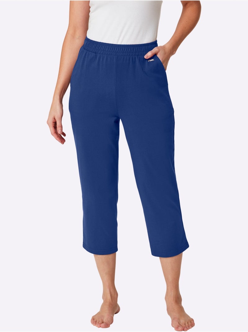 Pantalon 7/8 Jersey Fin - Taille Standard - Witt Bleu roi - Kiabi