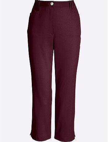 Pantalon 7/8 léger avec deux poches et fentes aux chevilles - Taille standard - Witt