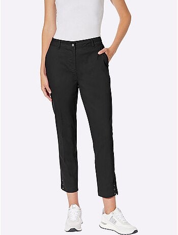 Pantalon 7/8 œillets Au Bas Des Jambes - Taille Standard - Helline