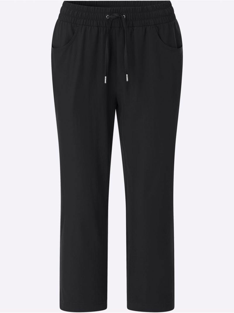 Pantalon 7/8 Qualité Respirante - Taille Standard - Moda Vilona Noir - Kiabi