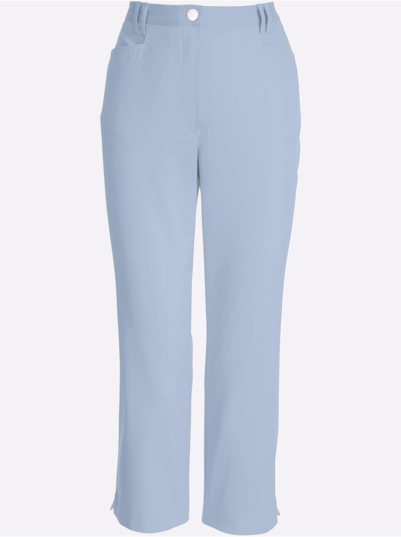 Pantalon 7/8 Revêtement Nano Imperméable - Taille Courte - Witt Bleu clair - Kiabi
