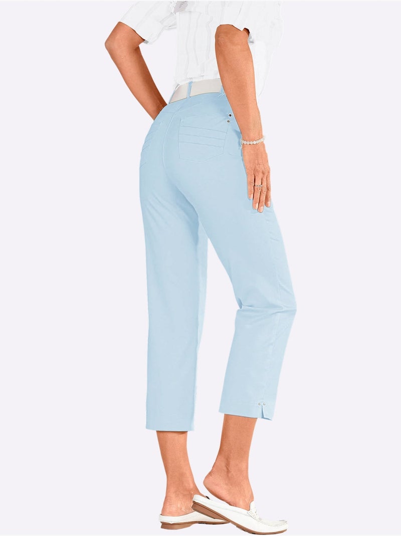 Pantalon 7/8 Revêtement Nano Imperméable - Taille Courte - Witt Bleu clair - Kiabi