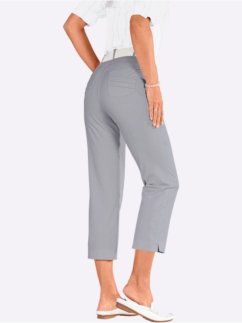 Pantalon 7/8 Revêtement Nano Imperméable - Taille Courte - Witt Gris clair - Kiabi
