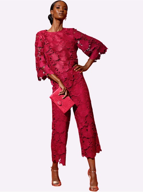 Pantalon 7/8 Superbe Dentelle - Taille Courte - helline - Kiabi