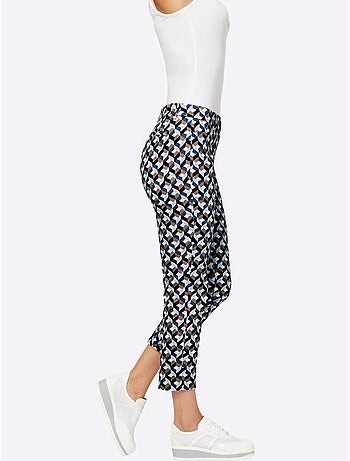 Pantalon 7/8 Superbe Motif Graphique - Taille Standard - Helline