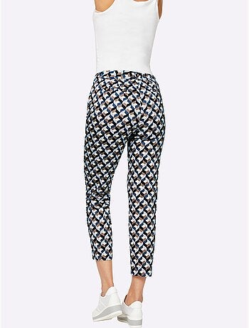 Pantalon 7/8 Superbe Motif Graphique - Taille Standard - Helline