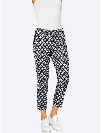 Pantalon 7/8 Superbe Motif Graphique - Taille Standard - Helline