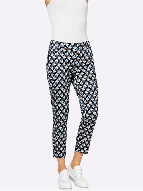 Pantalon 7/8 Superbe Motif Graphique - Taille Standard - Helline - Kiabi