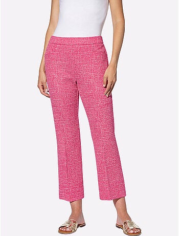 Pantalon 7/8 tissu structuré de qualité - taille standard - helline