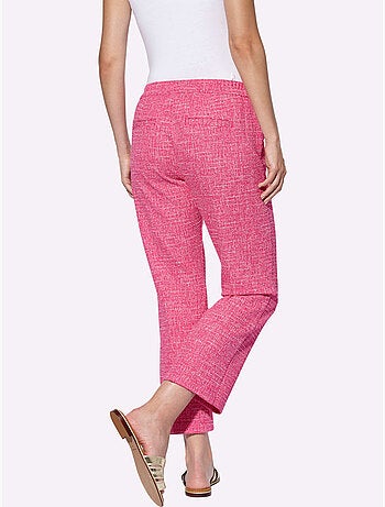 Pantalon 7/8 tissu structuré de qualité - taille standard - helline
