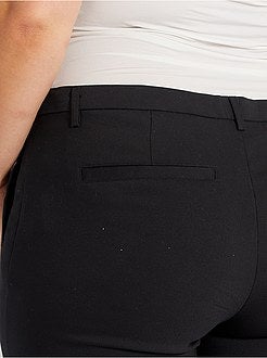 Pantalon 7/8e en satin de coton - Kiabi