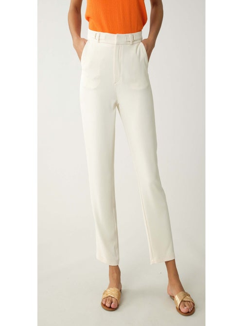 Pantalon 7/8e en twill 'Deeluxe' - Kiabi